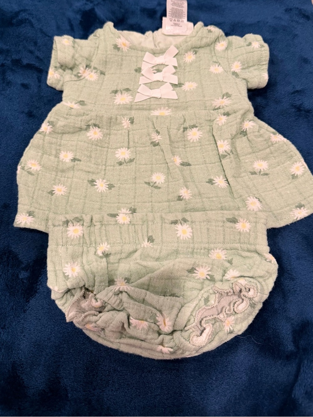 Baby Girls' Mint Green Daisy 2 piece